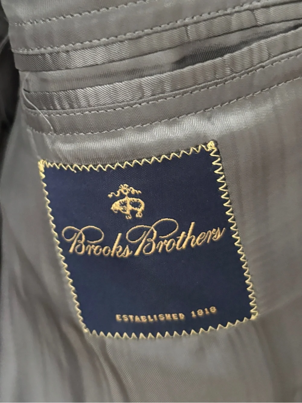 Brooks Brothers Gray Italian Wool Blazer Sport Coat Jacket 41R Classic Office